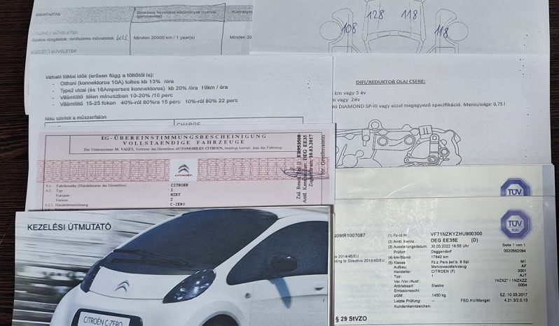 Citroën C-Zero 2017 megtelt