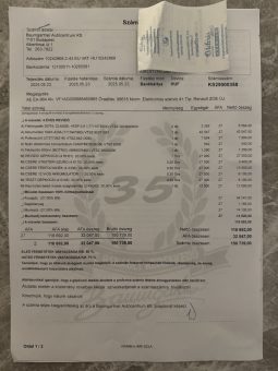 Renault Zoe ZE50 R110 megtelt